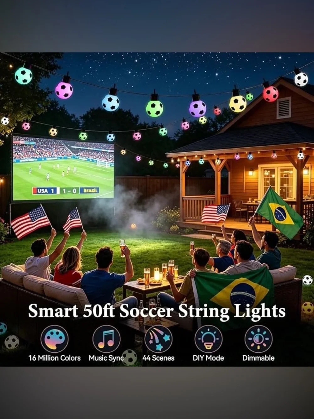 SOCCER BALL SMART STRING LIGHTS